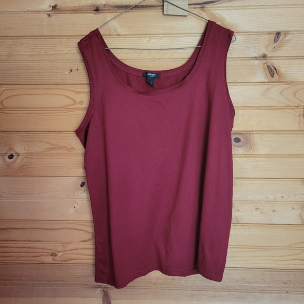 Alfani Womens Red Wine Tank Top, Size: 2X